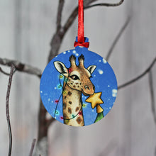 Load image into Gallery viewer, Giraffe Mini Christmas Decoration
