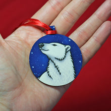Load image into Gallery viewer, Polar Bear Mini Christmas Decoration
