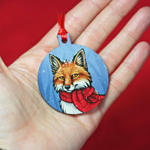 Load image into Gallery viewer, Winter Fox Mini Christmas Decoration
