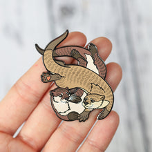 Load image into Gallery viewer, Otters Hard Enamel Pin
