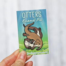 Load image into Gallery viewer, Otters Hard Enamel Pin

