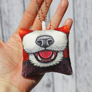 Squeaky Snoots ~ Red Panda Plush Pillow Keyring