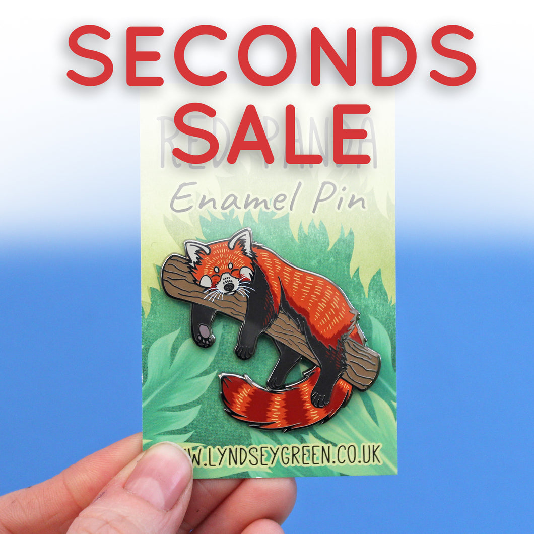 *Seconds Sale* Red Panda Hard Enamel Pin