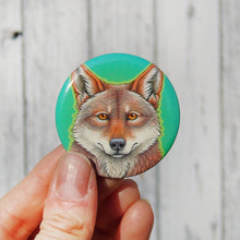 Load image into Gallery viewer, Red Wolf Badge
