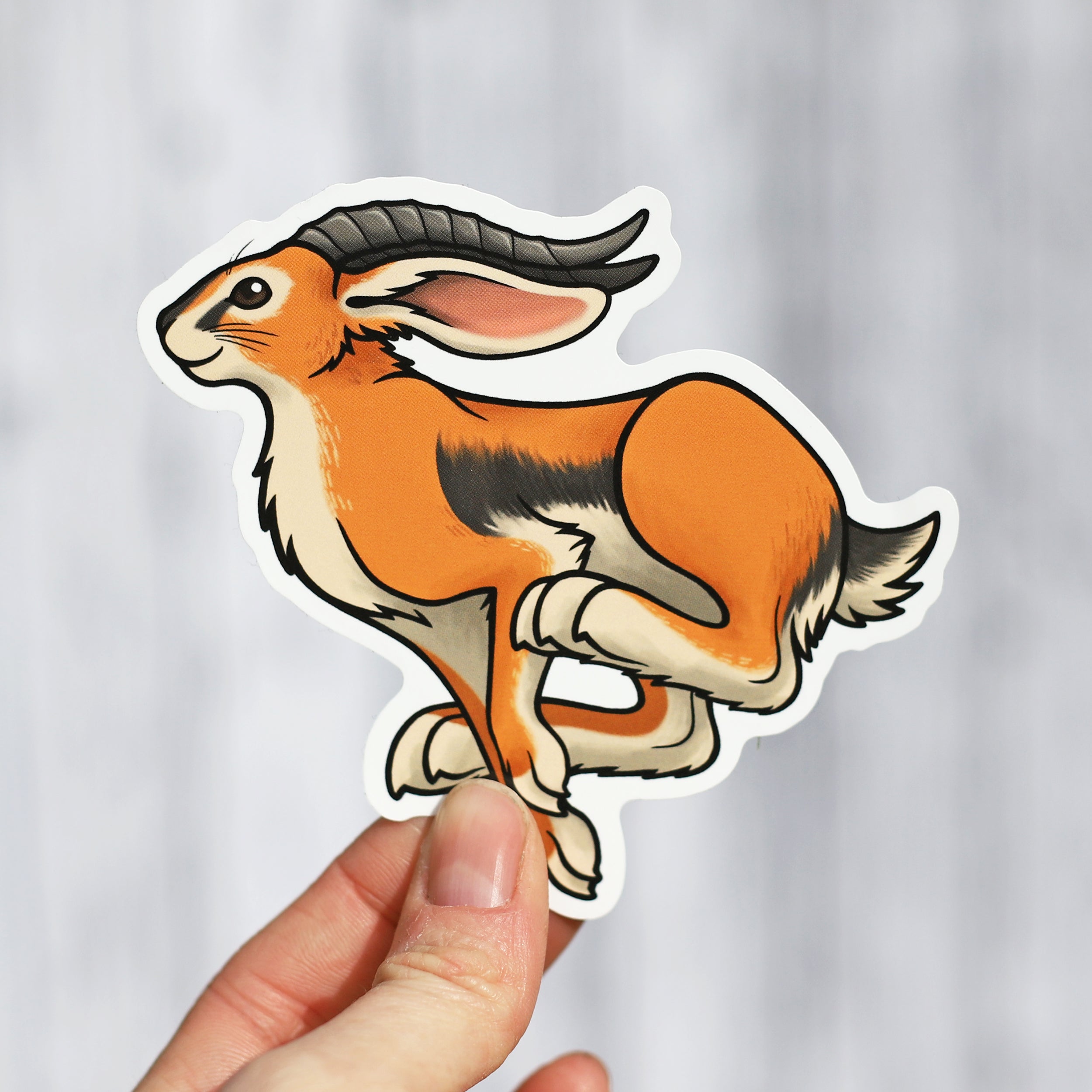 Savanna Jackalope Vinyl Sticker – Lyndsey Green Illustration