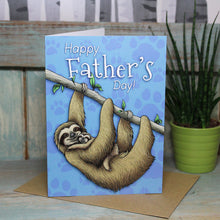 Load image into Gallery viewer, Sloths Happy Father&#39;s Day Card
