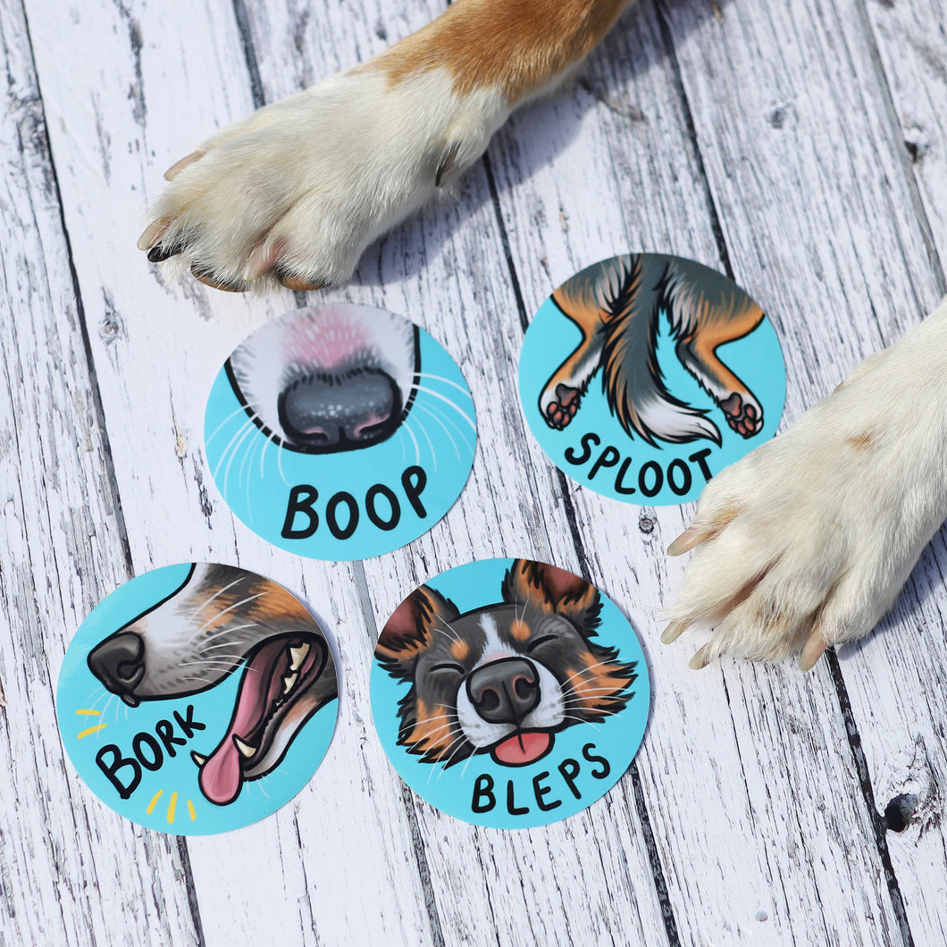 Border Collie Sticker Set