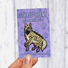 Load image into Gallery viewer, Striped Hyena Hard Enamel Pin
