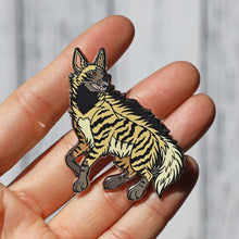 Load image into Gallery viewer, Striped Hyena Hard Enamel Pin
