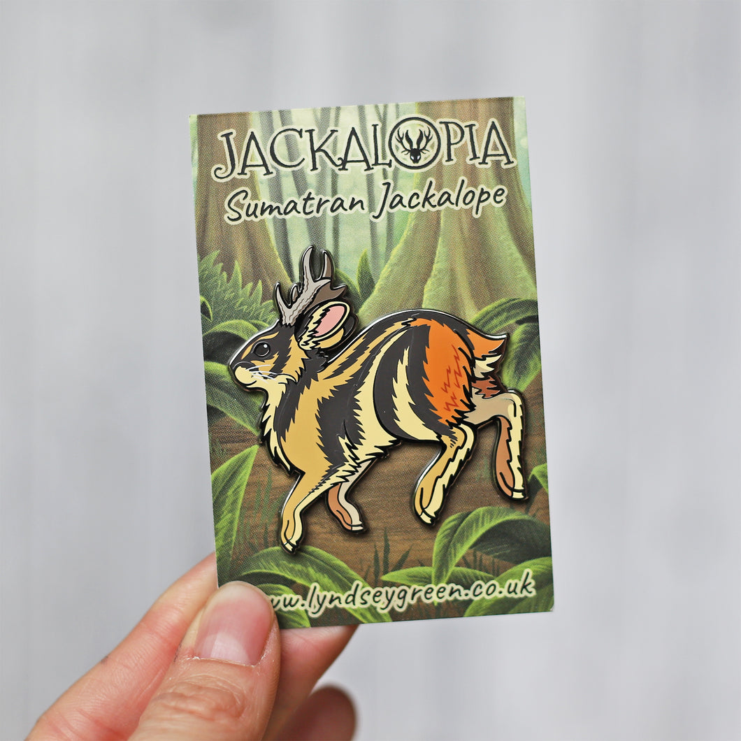 Sumatran Jackalope Hard Enamel Pin