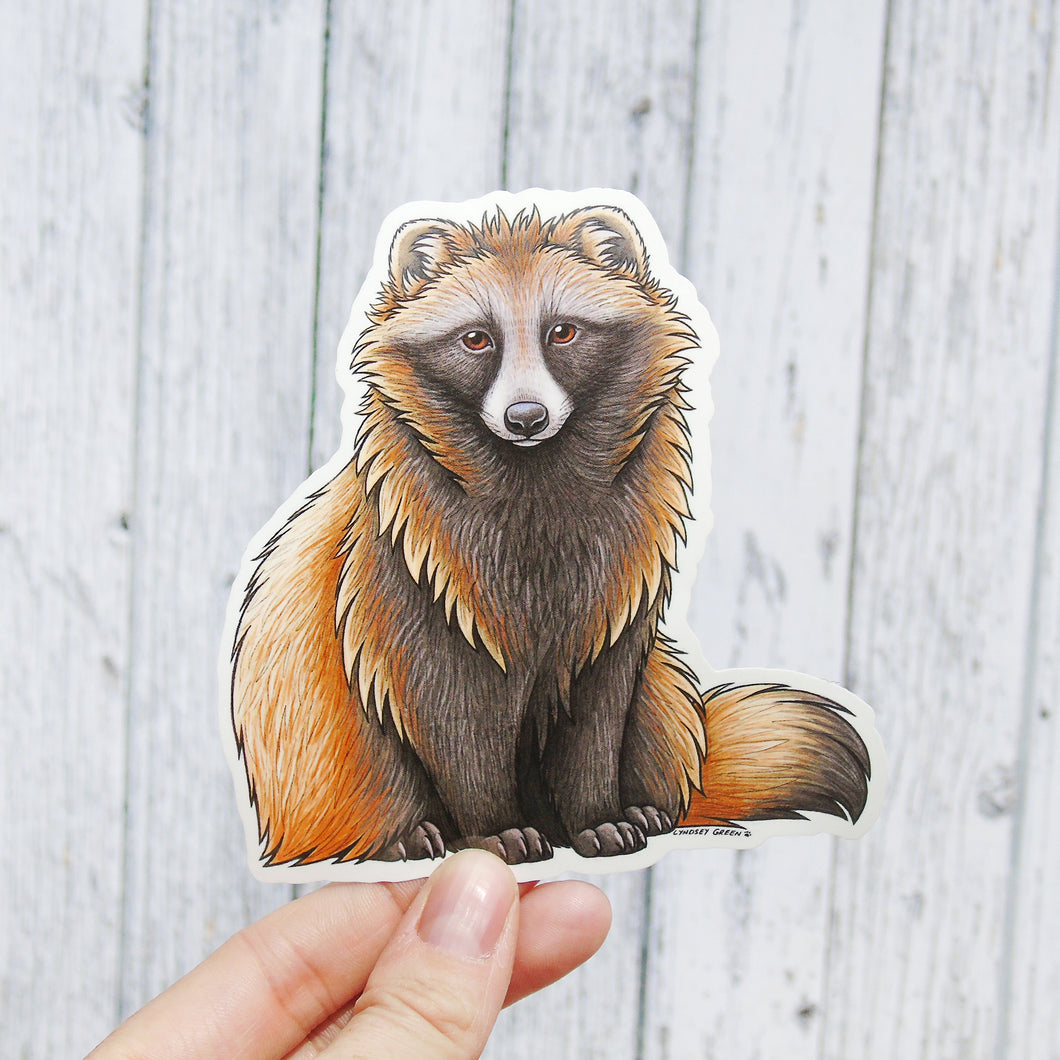 Tanuki Vinyl Sticker