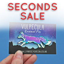 Load image into Gallery viewer, *Seconds Sale* Rainbow Vulpecula Enamel Pin
