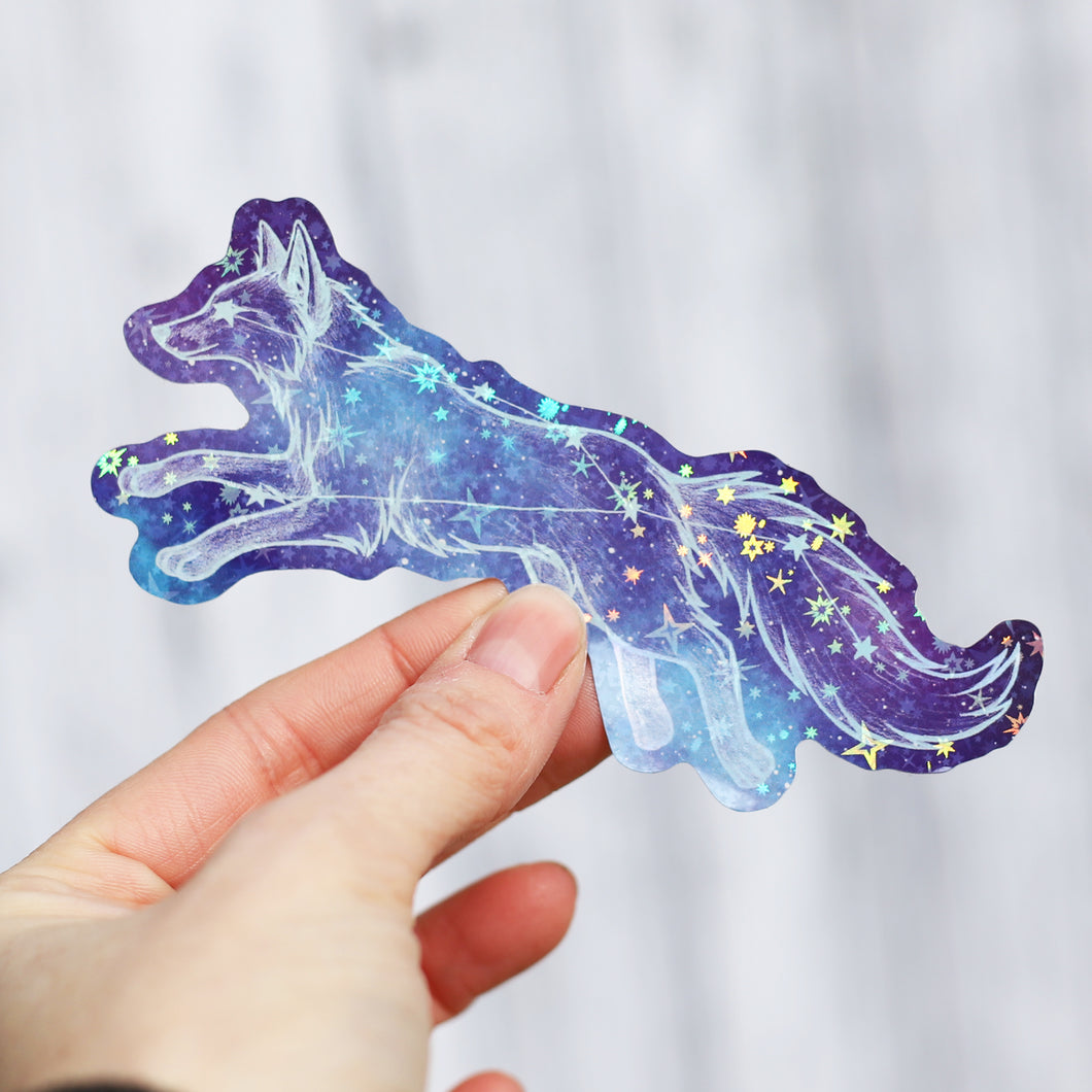 Vulpecula Holographic Sticker