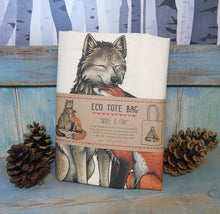 Load image into Gallery viewer, Wolf and Fox Eco Tote Bag ~ Organic &amp; Fairtrade Cotton
