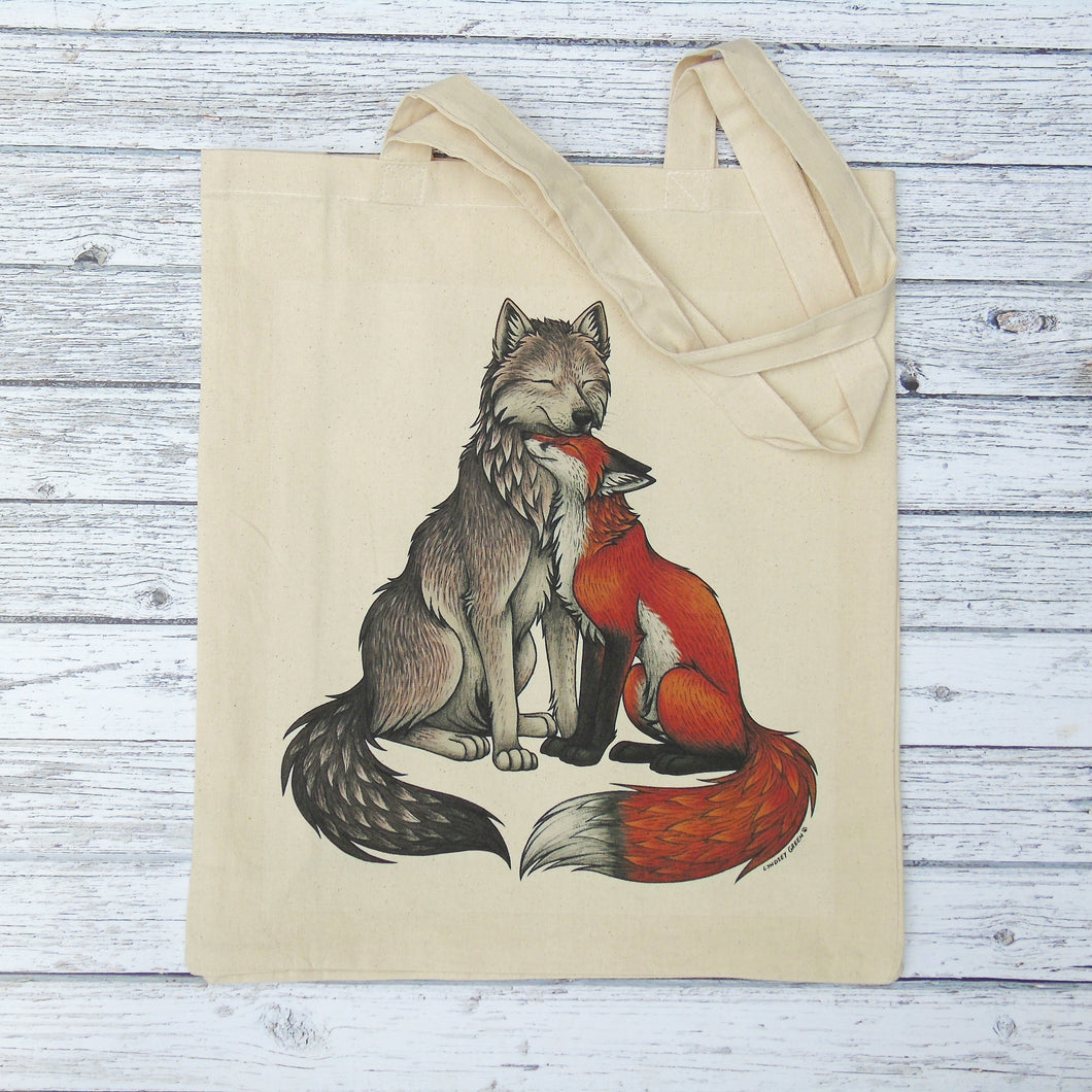 Wolf and Fox Eco Gusseted Tote Bag