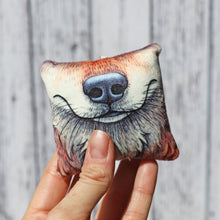 Load image into Gallery viewer, Squeaky Snoots ~ Wolf Plush Pillow Keyring
