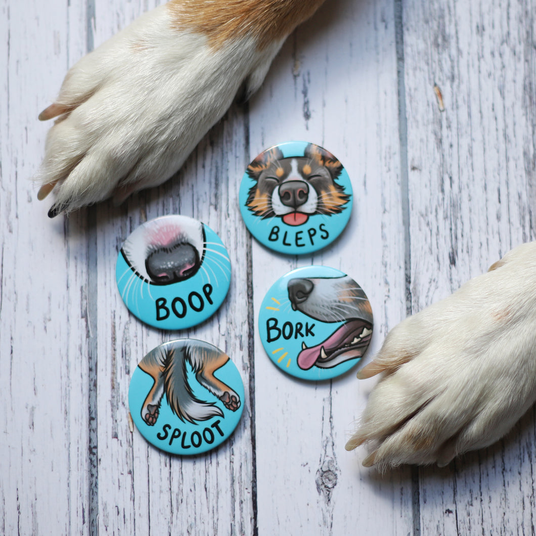 Border Collie Badge Set