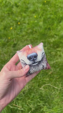 Load and play video in Gallery viewer, Squeaky Snoots ~ Wolf Plush Pillow Keyring
