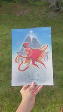 Load and play video in Gallery viewer, Journey Illustration Foil A4 Print

