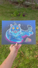 Load and play video in Gallery viewer, Demon Tiger Illustration Foil A4 Print
