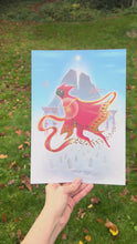 Load and play video in Gallery viewer, Journey Illustration Foil A4 Print
