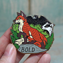Load image into Gallery viewer, Fox Cub Bold Hard Enamel Pin
