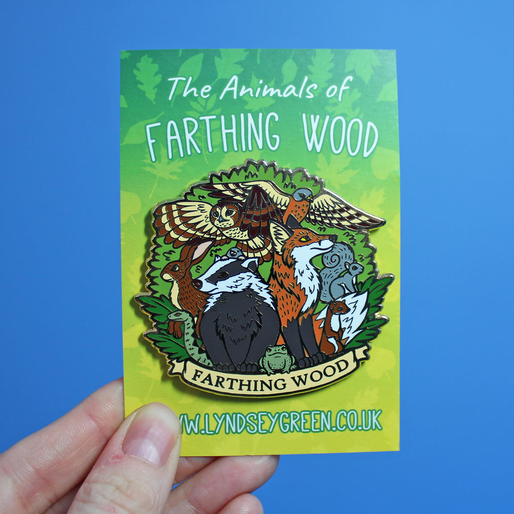 Farthing Wood Hard Enamel Pin