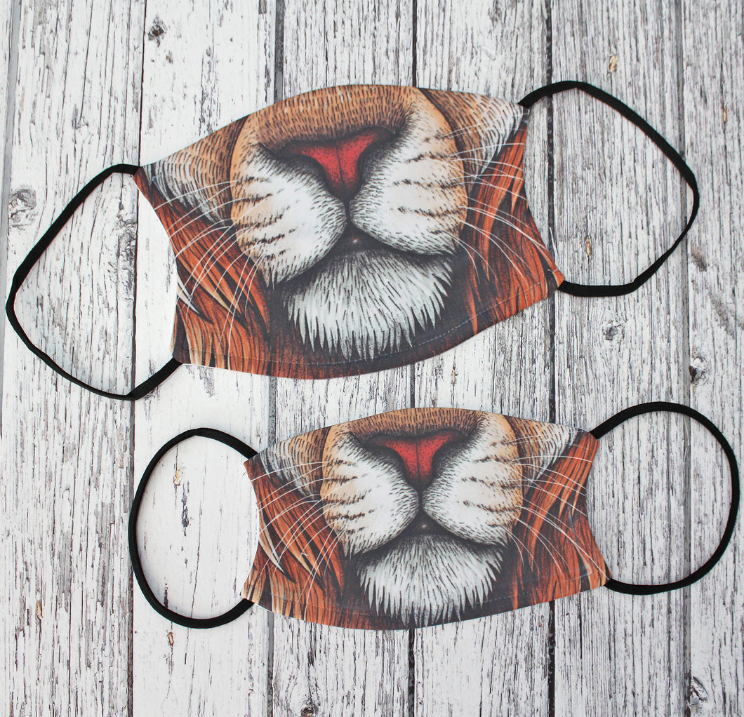 Lion Nose Face Mask ~ Large / Small Sizes Available