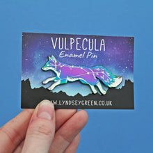 Load image into Gallery viewer, Rainbow Vulpecula Enamel Pin
