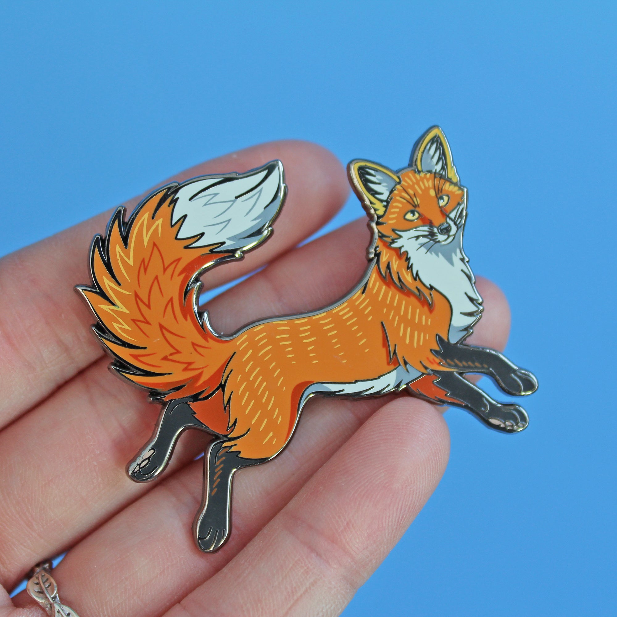 Lewd Kitsune shops Fox Girl Enamel Pin