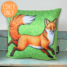Load image into Gallery viewer, Red Kitsune Cushion Cover Only
