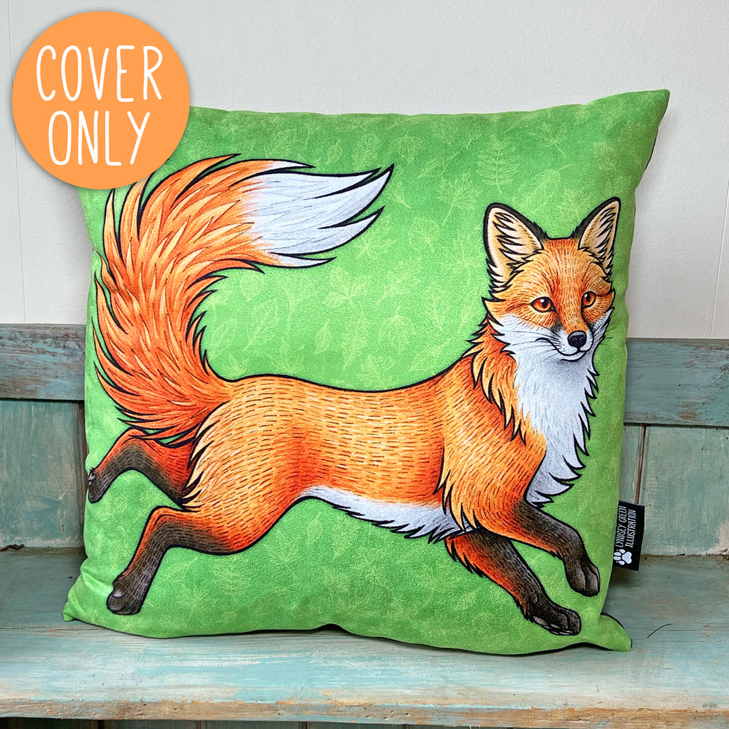 Red Kitsune Cushion Cover Only