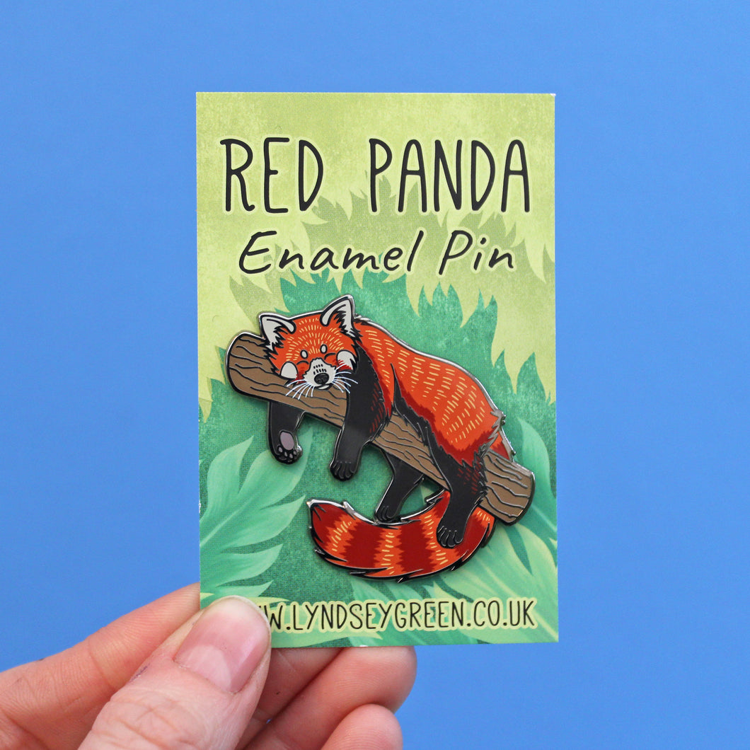 Red Panda Hard Enamel Pin