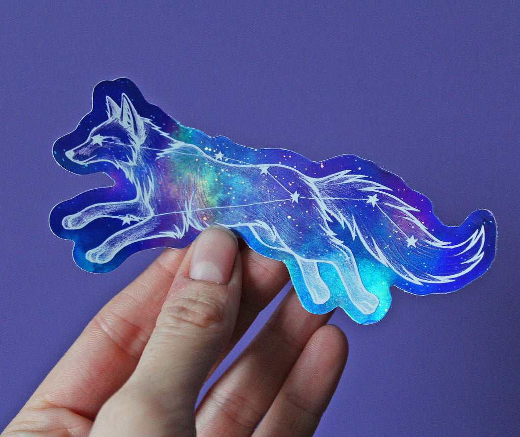 Vulpecula Holographic Sticker