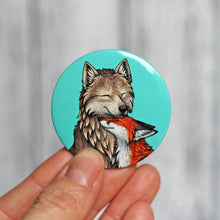 Load image into Gallery viewer, Wolf &amp; Fox Badge
