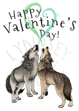 Load image into Gallery viewer, Happy Valentine's Day Custom Animal Couple Handmade Card
