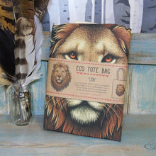 Load image into Gallery viewer, Lion Tote Bag ~ Organic &amp; Fairtrade Cotton
