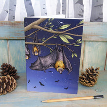 Load image into Gallery viewer, Rodrigues Fruit Bats Illustration Notebook
