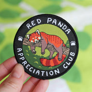 Red Panda Appreciation Club Iron On Patch