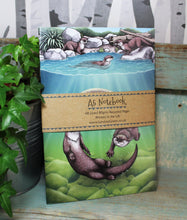 Load image into Gallery viewer, Otters Illustration Notebook
