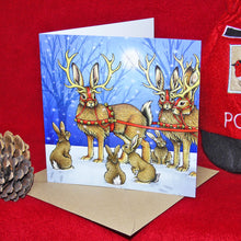 Load image into Gallery viewer, Rabbit Christmas Card 8 Pack ~ £1 goes to Rabbit Rescue North West
