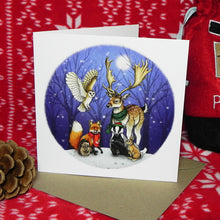 Load image into Gallery viewer, Wildlife Christmas Card 8 Pack - £1 goes to Lower Moss Wood Wildlife Hospital
