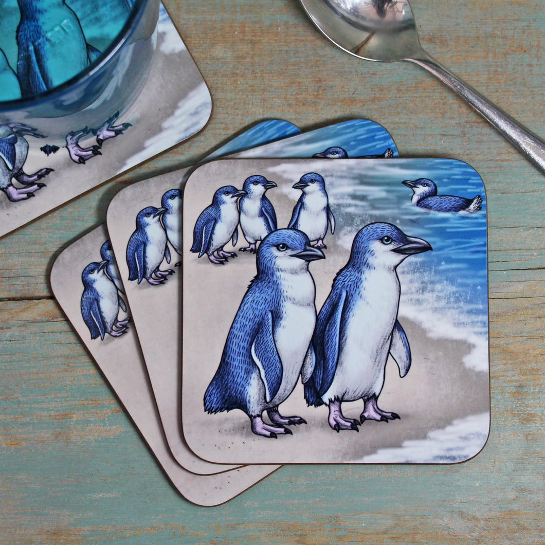 Little Blue Penguins Coaster