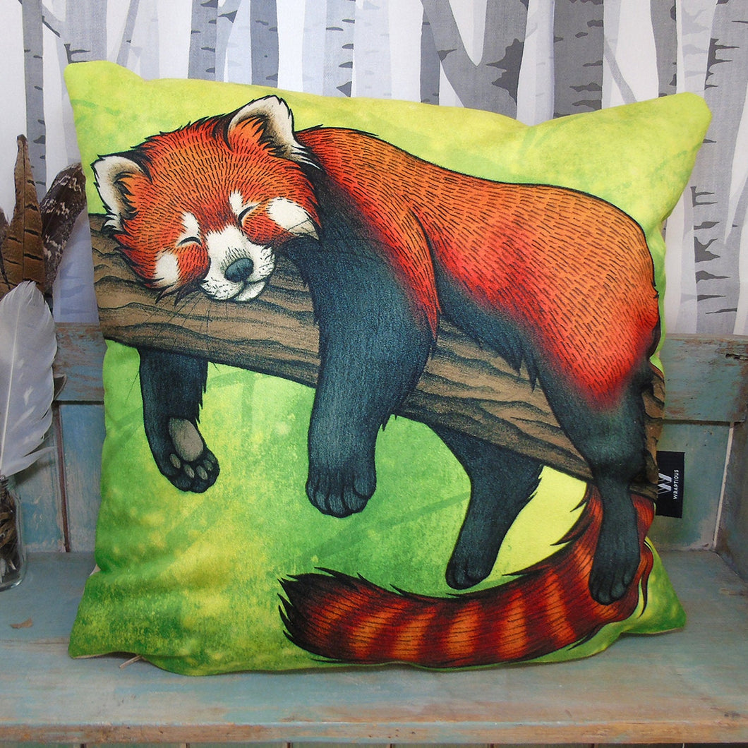 Red Panda Throw Pillow