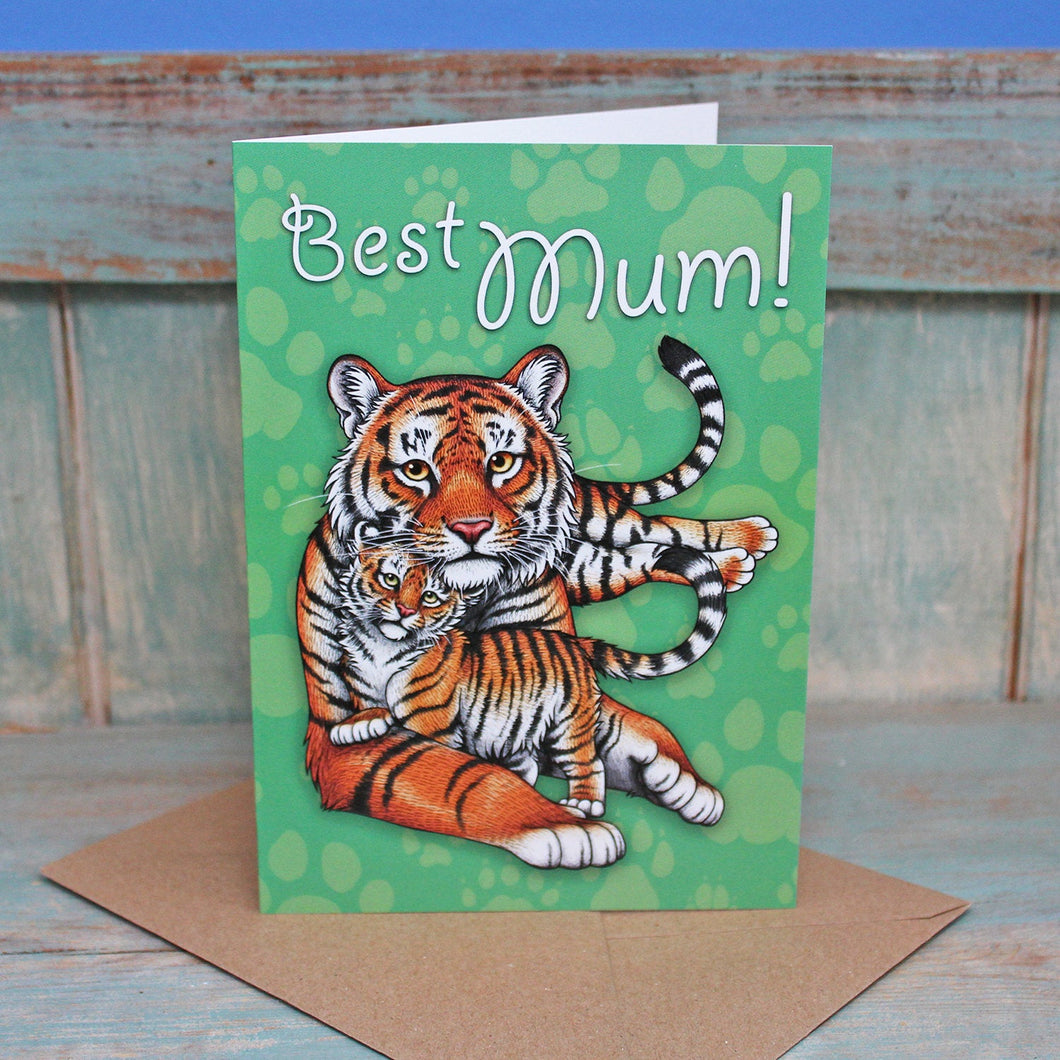 Sumatran Tigers Best Mum Card