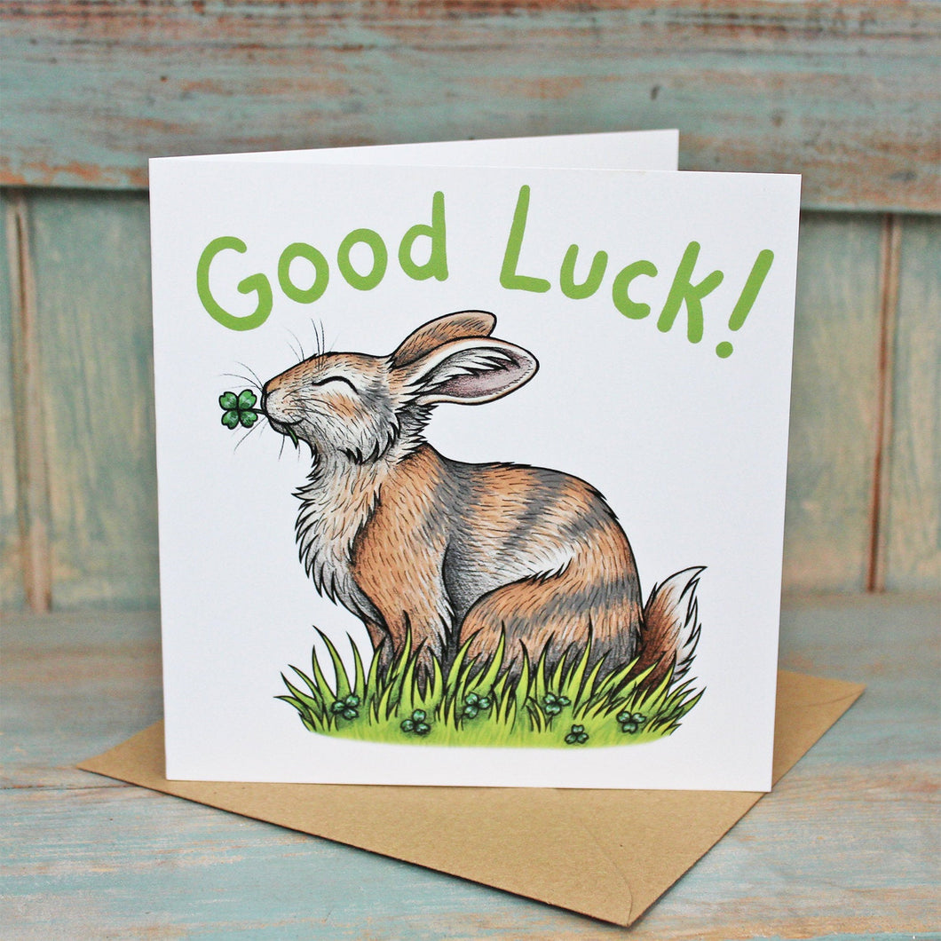 Good Luck Rabbit Card