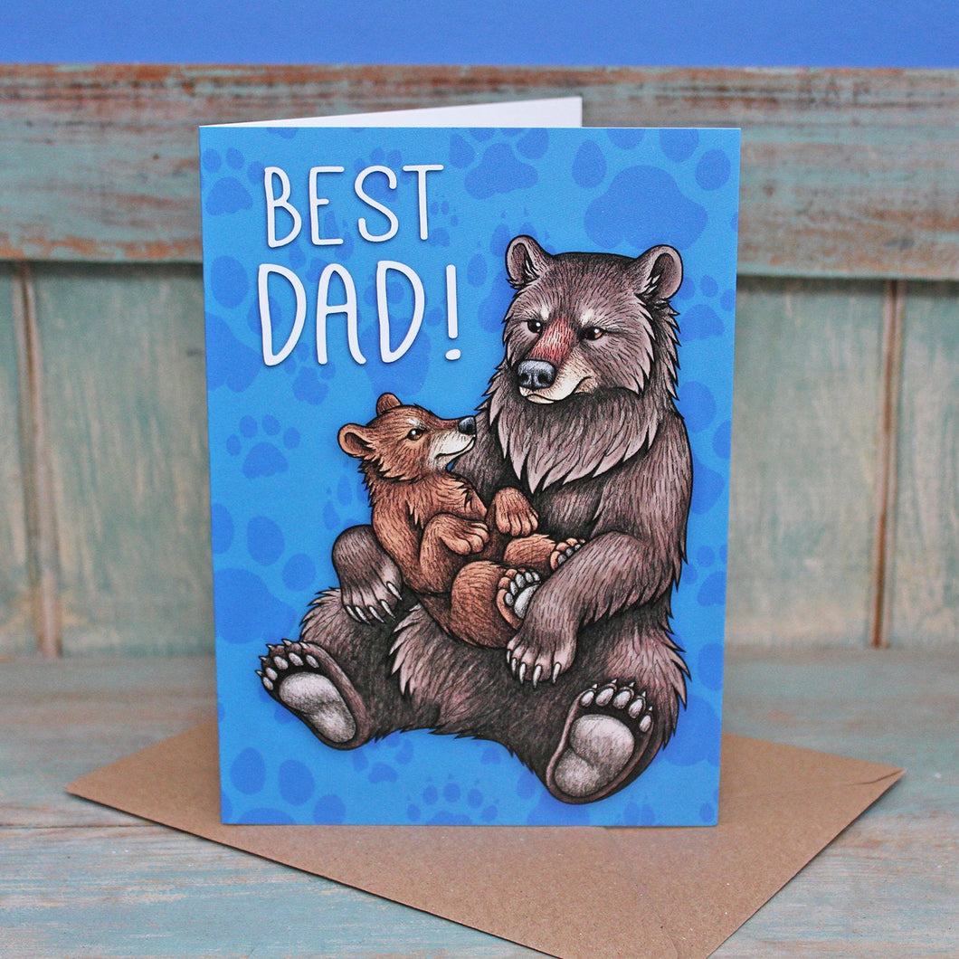 Best Dad Bears Card