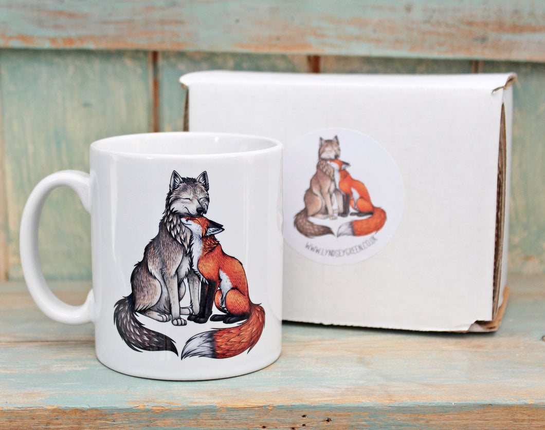 Wolf and Fox Mug
