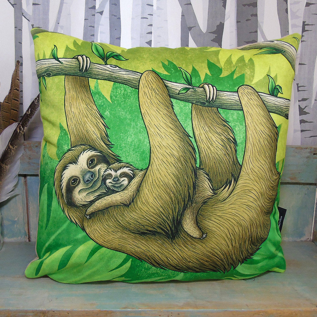 Sloths Throw Pillow