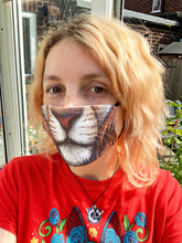 Load image into Gallery viewer, Lion Nose Face Mask ~ Large / Small Sizes Available
